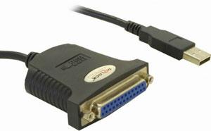 Cablu convertor USB - paralel, DB25 Mama, Delock 61330 - Pret | Preturi Cablu convertor USB - paralel, DB25 Mama, Delock 61330