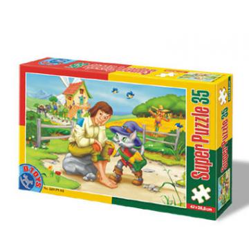 Puzzle D-TOYS 35 piese Motanul incaltat 60389PV03 - Pret | Preturi Puzzle D-TOYS 35 piese Motanul incaltat 60389PV03