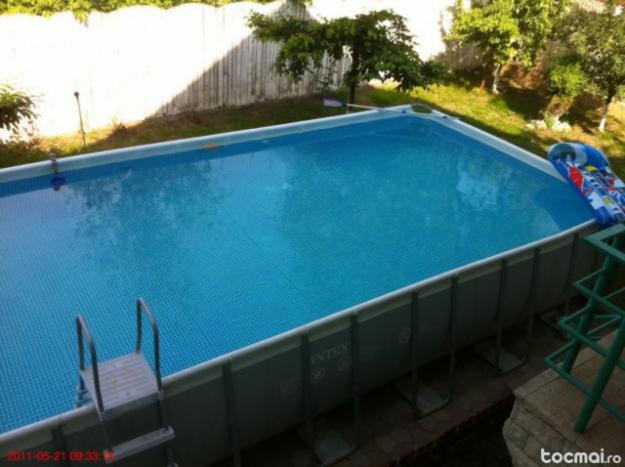 Piscina Supraterana Intex Dreptunghiulara 740 x 420 x 140 CM - Pret | Preturi Piscina Supraterana Intex Dreptunghiulara 740 x 420 x 140 CM