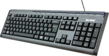 Tastatura multimedia Acme KM-03 cu fir, USB, negru - Pret | Preturi Tastatura multimedia Acme KM-03 cu fir, USB, negru