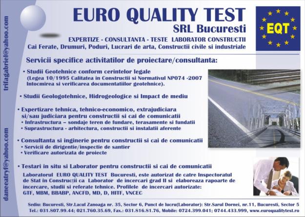 Expertiza tehnica ptr lucrari de reabilitare termica a blocurilor - EURO QUALITY TEST - Pret | Preturi Expertiza tehnica ptr lucrari de reabilitare termica a blocurilor - EURO QUALITY TEST
