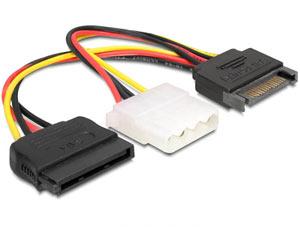 Cablu Y alimentare Delock 1 X Molex (M) - 2 X SATA (T-M), 65235 - Pret | Preturi Cablu Y alimentare Delock 1 X Molex (M) - 2 X SATA (T-M), 65235