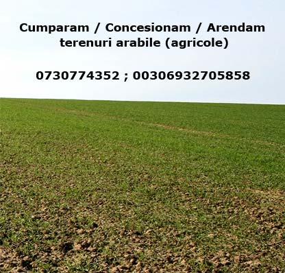 Cumparam Concesionam- Arendam terenuri arabile agricole - Pret | Preturi Cumparam Concesionam- Arendam terenuri arabile agricole