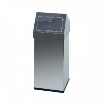 Cos metalic cu capac pentru reziduuri, 110 litri, VEPA BINS Carro - stainless steel - Pret | Preturi Cos metalic cu capac pentru reziduuri, 110 litri, VEPA BINS Carro - stainless steel