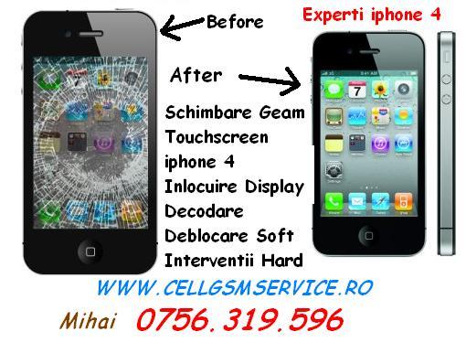 Reparatii Soft-Hard iPhone 3G,3GS,4 SERVICE IPHONE cu REPARATII IPHONE Profesionale - Pret | Preturi Reparatii Soft-Hard iPhone 3G,3GS,4 SERVICE IPHONE cu REPARATII IPHONE Profesionale