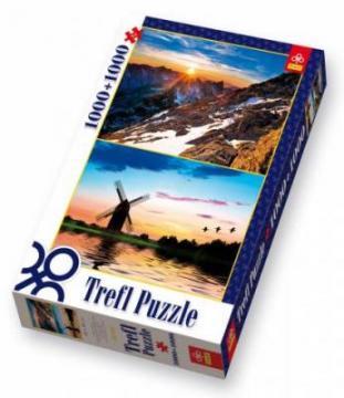 Puzzle Trefl 2 x 1000 Peisaj la apus de soare / Rysy Peak - Pret | Preturi Puzzle Trefl 2 x 1000 Peisaj la apus de soare / Rysy Peak