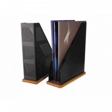 Suport vertical pentru reviste, ROLODEX Wood &amp; Metal - lemn cires/metal negru - Pret | Preturi Suport vertical pentru reviste, ROLODEX Wood &amp; Metal - lemn cires/metal negru