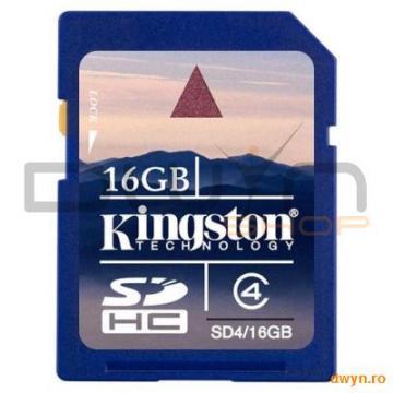 KINGSTON Memorie 16GB Secure Digital, SDHC, Clasa 4 - Pret | Preturi KINGSTON Memorie 16GB Secure Digital, SDHC, Clasa 4