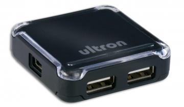 Hub USB 2.0 4 porturi, UH-440S, fara alimentare, negru (45196) Ultron - Pret | Preturi Hub USB 2.0 4 porturi, UH-440S, fara alimentare, negru (45196) Ultron