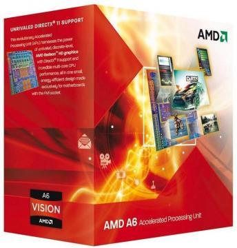 AMD A6 X4 3670 2.7Ghz Unlocked A-Series QC FM1 4MB 100W Box GPU integrat 6530 Dx11, AD3670WNGXBOX - Pret | Preturi AMD A6 X4 3670 2.7Ghz Unlocked A-Series QC FM1 4MB 100W Box GPU integrat 6530 Dx11, AD3670WNGXBOX