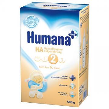 Humana HA 2 Lapte (de la 6 luni) 500gr - Pret | Preturi Humana HA 2 Lapte (de la 6 luni) 500gr