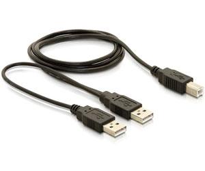 Cablu USB 2.0 Y alimentare 2 X A (T) - B (T), 82394 - Pret | Preturi Cablu USB 2.0 Y alimentare 2 X A (T) - B (T), 82394