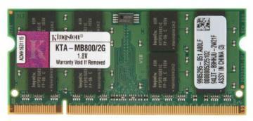 Sodimm DDR2 2GB 800Mhz, Kingston KTA-MB800/2G, compatibil Apple - Pret | Preturi Sodimm DDR2 2GB 800Mhz, Kingston KTA-MB800/2G, compatibil Apple