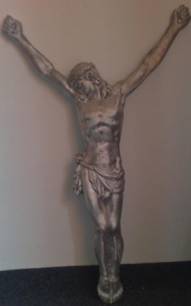 Statuie - basorelief Isus rastignit -de metal - Pret | Preturi Statuie - basorelief Isus rastignit -de metal