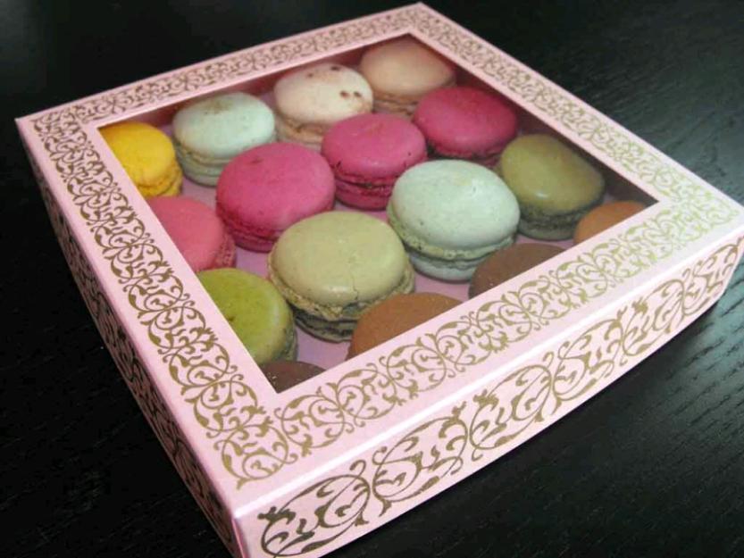 Cutii Macarons,cutii carton cu fereastra Macarons - Pret | Preturi Cutii Macarons,cutii carton cu fereastra Macarons