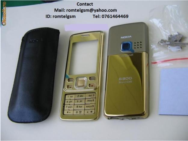 Carcasa Nokia 6300 GOLD ( AURIE ) ORIGINALA COMPLETA SIGILATA - Pret | Preturi Carcasa Nokia 6300 GOLD ( AURIE ) ORIGINALA COMPLETA SIGILATA