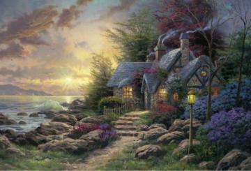 Puzzle Schmidt 6000 Thomas Kinkade : Seaside Hideaway - Pret | Preturi Puzzle Schmidt 6000 Thomas Kinkade : Seaside Hideaway