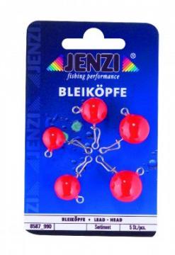 Cap Jig JENZI cu clips, plumb Rosu, 20 g, 5 buc./ plic - Pret | Preturi Cap Jig JENZI cu clips, plumb Rosu, 20 g, 5 buc./ plic