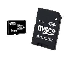 Card memorie Team Group microSDHC 4GB, adaptor miniSD-SD, class 6 - Pret | Preturi Card memorie Team Group microSDHC 4GB, adaptor miniSD-SD, class 6