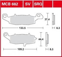 MCB682 SV - placute de frana sinter TRW Lucas - stanga-fata - Pret | Preturi MCB682 SV - placute de frana sinter TRW Lucas - stanga-fata