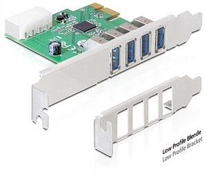 Placa PCI Express la 4 porturi USB 3.0, Delock 89316 - Pret | Preturi Placa PCI Express la 4 porturi USB 3.0, Delock 89316