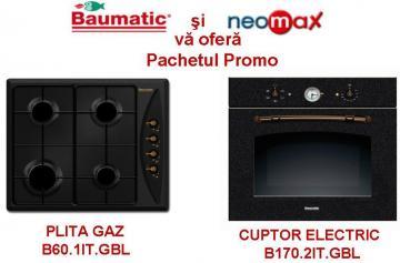 Pachete promotionale incorporabile - Baumatic Plita gaz B60.1IT.GB + Cuptor electric B170.2IT.GB - Pret | Preturi Pachete promotionale incorporabile - Baumatic Plita gaz B60.1IT.GB + Cuptor electric B170.2IT.GB