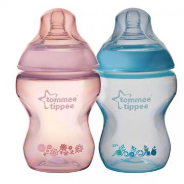 Tommee Tippee - Closer to Nature Biberon Decorat 260 ml PP x 2 - Pret | Preturi Tommee Tippee - Closer to Nature Biberon Decorat 260 ml PP x 2