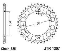 JTR1307 - foaie otel-carbon JT Sprokets 525 - 42 dinti - Pret | Preturi JTR1307 - foaie otel-carbon JT Sprokets 525 - 42 dinti