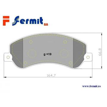 Placute frana fata - Ford Transit - WVA 24484 - Pret | Preturi Placute frana fata - Ford Transit - WVA 24484