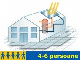 Sistem panou solar cu integrare la centrala termica 4-6 persoane - Pret | Preturi Sistem panou solar cu integrare la centrala termica 4-6 persoane