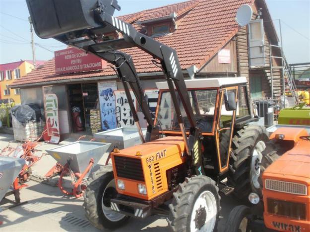 Tractor Fiat 680 DT cu cabina si incarcator frontal Wirax - Pret | Preturi Tractor Fiat 680 DT cu cabina si incarcator frontal Wirax