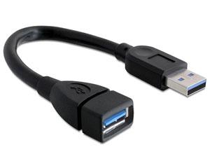 Cablu prelungitor USB 3.0, 15 cm, Delock 82776 - Pret | Preturi Cablu prelungitor USB 3.0, 15 cm, Delock 82776