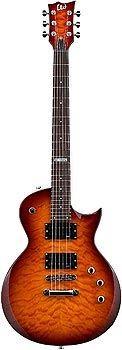 Chitara Electrica Model LP Esp Ltd EC-100QM Faded Cherry SB - Pret | Preturi Chitara Electrica Model LP Esp Ltd EC-100QM Faded Cherry SB