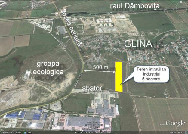 Glina, teren intravilan industrial, 5 hectare - Pret | Preturi Glina, teren intravilan industrial, 5 hectare