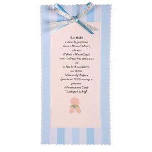 Invitatii botez Baietelul nostru B02 - Pret | Preturi Invitatii botez Baietelul nostru B02