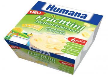 Humana - Desert iaurt banane 4*100g - Pret | Preturi Humana - Desert iaurt banane 4*100g