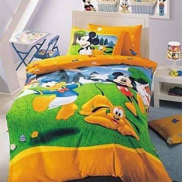 Tac - Lenjerie pat pentru copii Mickey Garden - Pret | Preturi Tac - Lenjerie pat pentru copii Mickey Garden