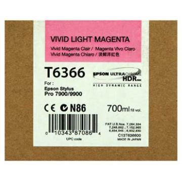 Cartus pentru Stylus Pro 7900/9900, light magenta, 700ml, C13T636600 Epson - Pret | Preturi Cartus pentru Stylus Pro 7900/9900, light magenta, 700ml, C13T636600 Epson
