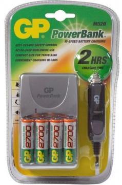 Incarcator GP PowerBank M520 + 4 acumulatori AA 2700mAh, Nikon (GPPB520GS270CA-EU4) - Pret | Preturi Incarcator GP PowerBank M520 + 4 acumulatori AA 2700mAh, Nikon (GPPB520GS270CA-EU4)