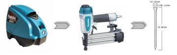 Compresor MAC610 + Ciocan Pneumatic AF505 Makita + Cutie cuie - Pret | Preturi Compresor MAC610 + Ciocan Pneumatic AF505 Makita + Cutie cuie