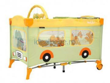 Bertoni - Pat pliabil Happy Bus cu 2 nivele - Pret | Preturi Bertoni - Pat pliabil Happy Bus cu 2 nivele