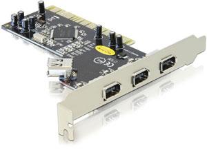 Placa PCI FireWire 3+1 porturi, Delock 89144 - Pret | Preturi Placa PCI FireWire 3+1 porturi, Delock 89144