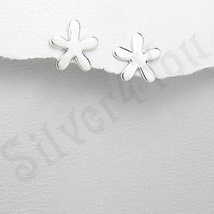 Silver4You.ro - Cercei argint floare stea mica - Pret | Preturi Silver4You.ro - Cercei argint floare stea mica