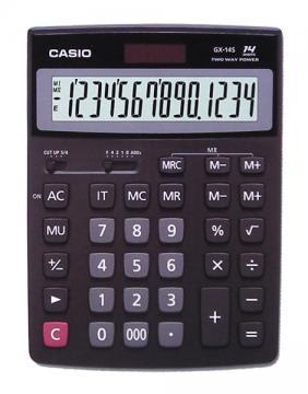 Calculator de birou GX-14SS, 14 Digits, Dual Power, Casio - Pret | Preturi Calculator de birou GX-14SS, 14 Digits, Dual Power, Casio