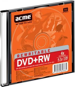 DVD-RW Acme 4x, 4.7GB, 120 min, buc/slim - Pret | Preturi DVD-RW Acme 4x, 4.7GB, 120 min, buc/slim