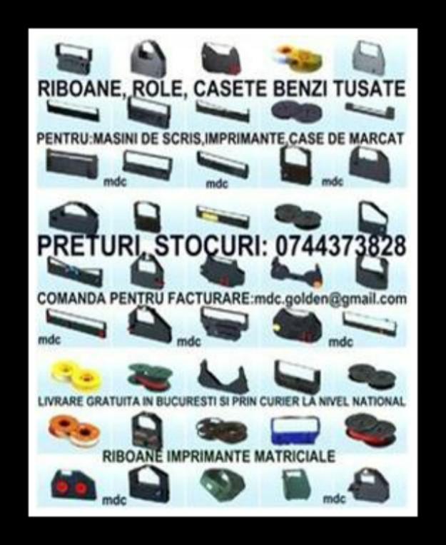 Riboane pentru masini de scris, 0744373828 imprimante - posuri - case de marcat matriciale - Pret | Preturi Riboane pentru masini de scris, 0744373828 imprimante - posuri - case de marcat matriciale