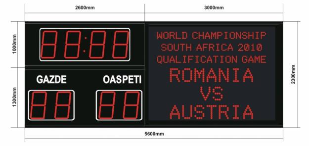 Tabele Electronice pentru stadioane si sali de sport - Pret | Preturi Tabele Electronice pentru stadioane si sali de sport