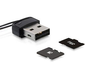 Card Reader mini Delock USB 2.0 - MicroSD/M2 - Pret | Preturi Card Reader mini Delock USB 2.0 - MicroSD/M2