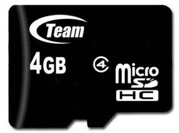 TEAM GROUP Memory ( flash cards ) 4GB Micro SDHC Class 4 cu adaptor, TUSDH4GCL403 - Pret | Preturi TEAM GROUP Memory ( flash cards ) 4GB Micro SDHC Class 4 cu adaptor, TUSDH4GCL403