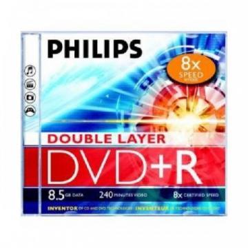 DVD+R 8.5GB Double layer, 8x, Jewelcase, PHILIPS - Pret | Preturi DVD+R 8.5GB Double layer, 8x, Jewelcase, PHILIPS